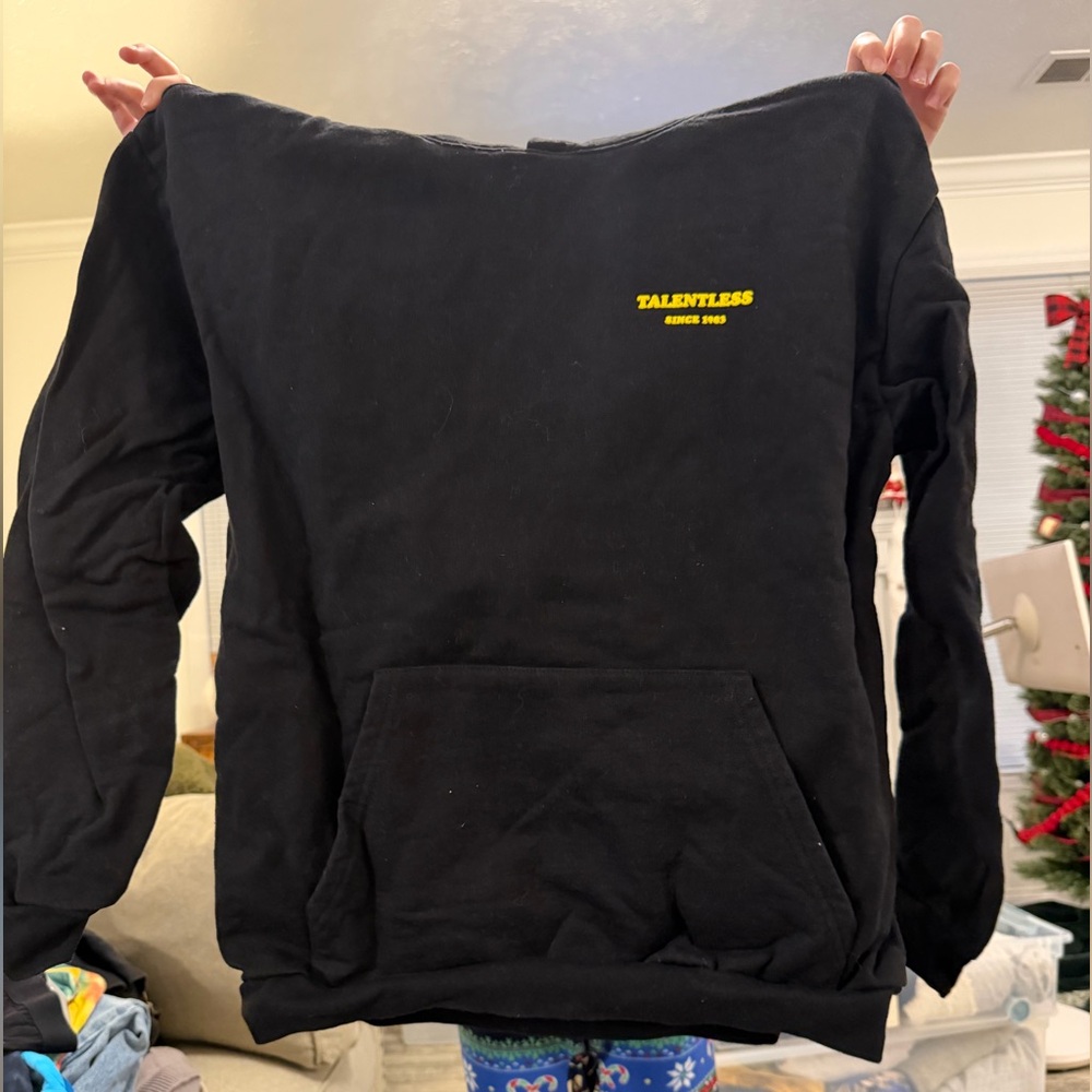 TALENTLESS Charcoal Cotton Hoodie